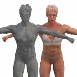 Eneli Raw Flexing Chest Muscle Scans